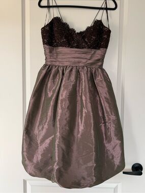 JS Boutique Satin Dress in Dusty Rose